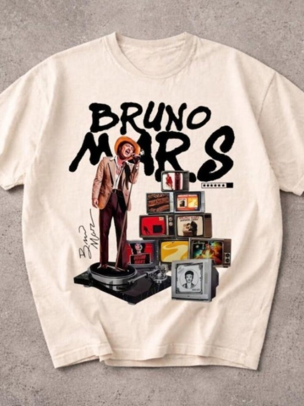 Bruno Mars Shirt, Bruno Mars collage T-shirt - Picture 1 of 4